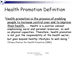 In reality, getting your first health insurance plan does not have to be daunting. Health Promotion What Is It University Of Aberdeen