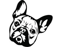 Black And White Frenchie Clipart French Bulldog 25 Happy Smiling Dog Breed K 9 Animal Pet Etsy French Bulldog Art Dog Drawing Animal Silhouette