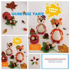Amigurumi Fare Yapimi Amigurumi Tariflerim Amigurumi Ucretsiz Tarifler Amigurumi Sincap Amigurumi Oyuncak Bebek