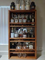 A selection of woodworking plans and project on the internet. Whiskey Cabinet First Attempt At Larger Furniture Cabinet Furniture Large Furniture