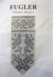 Bird Chart For Norwegian Mittens Knitted Mittens Pattern