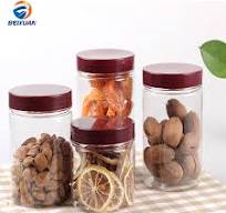 Food Grade 300ml Nut Jar Packaging Jar Pet Plastic Jar with Lid