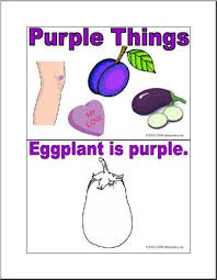 Circle the things that are purple coloring page. Purple Things Booklet Coloring Pages I Abcteach Com Abcteach