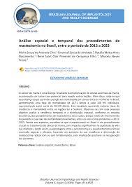 PDF) Análise espacial e temporal dos procedimentos de mastectomia no  Brasil, entre o período de 2013 a 2023