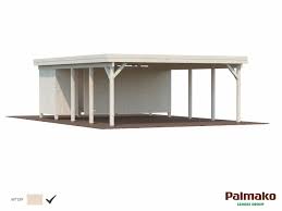 Palmako karl 2 carport 23.1m²: Palmako Holzcarport Karl 40 6 M Gartenhaus King De