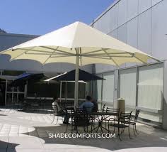 Umbrella source's fiberglass umbrellas are very conducive in high wind areas because they are flexible and we had a pretty severe storm recently that toppled some large trees nearby, he said. Patio Shade Umbrellas Commercial Norcal Giant Permanent