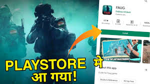 Faug Game Playstore Download Link Download Faug Game Gameplay Release Date Youtube