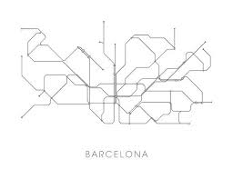 Barcelona U Bahn Karte Drucken Barcelona Metro Plan Poster Etsy In 2021 Barcelona Subway Map Subway Map Metro Map Art