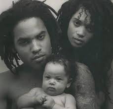 Lenny Kravitz and actresses Zoe Kravitz and Lisa Bonet attend the Saint  Laurent show at the Hollywood Palladium
