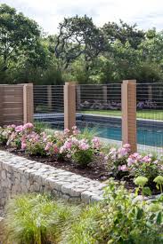 Pin By Amanda W On Fence Backyard Fences Fence Landscaping Landscape Design