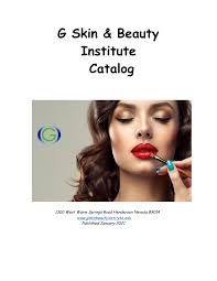 G Skin & Beauty Institute Catalog