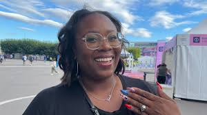 Olympic gold medalist Michelle Carter reflects at Paris Olympics