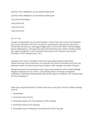 Seorang mc biasanya menggunakan sebuah teks ketika sedang membacakan susunana acara, berikut admin berikan contoh teks susunan acara dalam bahasa inggris. Contoh Mc Pengajian Bahasa Jawa Brainly