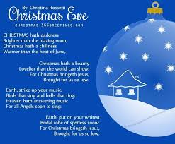 A Christmas Eve Poem Christmas Poems For Cards Christmas Poems Short Christmas Poems