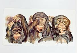 See No Evil Hear No Evil Speak No Evil Monkeys Watercolor Art Print Monkeys Hear No Evil See No Evil Speak No Evil 37x19 Monkeys Art Monkeys Art 49 95 End Date Monkey Art Watercolor Art Prints Art