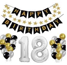 18 Geburtstag Dekoration Set Deko Geburtstag Geburtstagsdeko Happy Birthday Dekoration In 2020 Geburtstag Dekoration 30 Geburtstag Dekorationen Deko Geburtstag