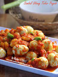 Just My Ordinary Kitchen Sambal Udang Telur Puyuh Resep Masakan Masakan Indonesia Resep Masakan Indonesia