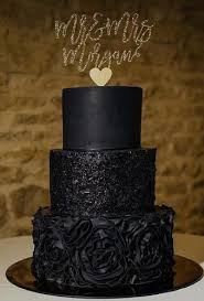 Black And Gold Topper 30 Stylish Black Wedding Cakes Black Wedding Cakes Black Gold Wedding Black And Gold Cake