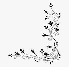 Transparent png clipart flower design black and white. Transparent Flower Clipart Png Black And White Rwanda 24