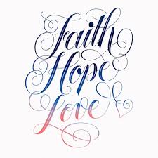 Hand Lettering Faith Hope Love In 2020 Glaube Glaube Liebe Hoffnung Leinwanddruck