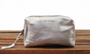 Adele Argente Les Trousses Et Pochettes Paulmarius Accessoires En Cuir Pochette Trousse Cuir