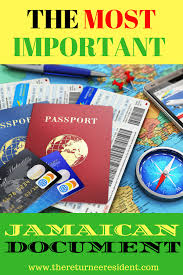 One Of The Most Important Jamaican Documents The Returnee Resident Living In Jamaica Opening A Bank Account Jamaica