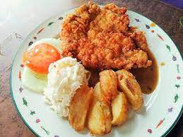 Cara mudah buat coleslow ala kfc sedap. Crispy Chicken Chop With Black Pepper Sauce Picture Of It Roo Cafe Johor Bahru Tripadvisor