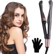 With 100 percent pure tourmaline ceramic plates, the classic tool will never lose its luster (and neither will your hair). 2 In 1 Hair Straightener And Curler Electric Hair Straightener Curly Hair Spiral Ceramic Tourmaline Heating Panel With Lcd Display Adjustable Temperature 100 230 For All Hair Type Uk Plug Amazon Co Uk Beauty