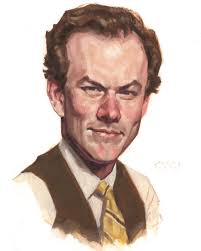 Portrait of political cartoonist,...