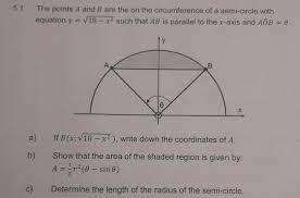 Solved 1 The points A and B are the on the circumference of | Chegg.com