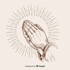 Set hands in praying position, decree, paper, parchment, scroll, hindu spiritual temple and christian cross chain on seamless pattern. Free Praying Hands Vectors 800 Images In Ai Eps Format