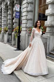 Illusion lace long sleeve satin ball gown wedding dress. Long Sleeve Eddy K Bridal Gowns Designer Wedding Dresses 2022