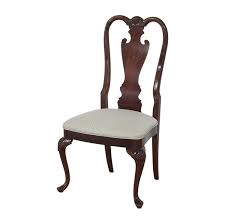 This classic dark walnut finish frame features twist post arms and elegantly carved crown. 75 Off Stickley Furniture Stickley Furniture Queen Anne Style Dining Chairs Chairs