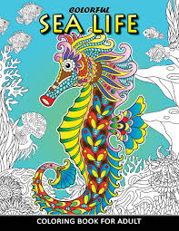 Your kids can color different shapes they like. Colorful Sea Life Coloring Book For Adult Coloring Book Easy Fun Beautiful Coloring Pages Amazon De Kodomo Publishing Fremdsprachige Bucher