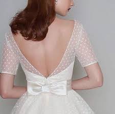 Vintage Styled Wedding Dress Swiss Dot Wedding Dress Short Wedding Dress Vintage Polka Dot Wedding Dress