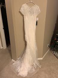 Used vera wang white by vera wang short sleeve lace wedding dress wedding dress for us$400. Vera Wang White Vw351312 New Wedding Dress Save 23 Short Sleeve Wedding Dress Wedding Dresses Dresses
