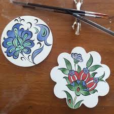 134 Begenme 8 Yorum Instagram Da Cini Sanati Yagli Boya Cinial Bugun Ogrencilerimle Beraber Yaptigimiz Uf Folk Art Painting Ceramic Painting Tile Art