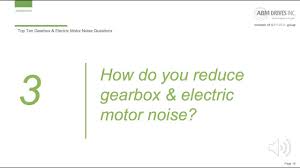How Do You Reduce Gearbox & Electric Motor Noise? - Youtube