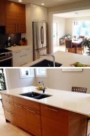 Rockland Kitchen Mixes Ikea Applad And Custom Rift Teak Doors By Semihandmade Kitchen Kitchen Cabinets Design