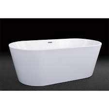 Baignoire Ilot Ovale L 170x L 80 Cm Blanc Anna Baignoire Salles De Bains Carrelees Ilot