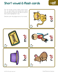 At Family Words Flashcards Short A Sound Primarylearning Org Word Families Flashcards Word Family Worksheets