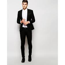 Asos Super Skinny Fit Suit Jacket In Black Mens Fashion Suits Skinny Fit Suits Mens Skinny Suits