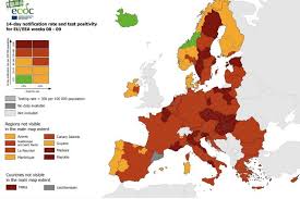 Italia nord occidentale, nord orientale, italia centrale, meridionale e insulare. Nuova Mappa Ue Delle Zone A Rischio 7 Regioni E 1 Provincia Rosso Scuro In Italia
