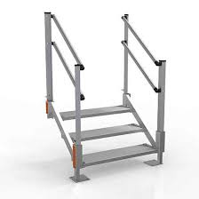 Interior & exterior prefab metal stairs & stair systems custom manufactured for industrial & commercial applications {carbon steel & stainless steel staircase solutions}. Aluminum Stairs For Sale Portable Metal Stairs Express Ramps