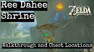 Ree Dahee Shrine Guide the Legend of Zelda Breath of the Wild with all  Chests and Secrets - YouTube