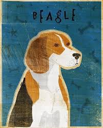 Beagle Print 8 In X 10 In Whimsical Dog Art Print Door Johnwgolden Dog Print Art Beagle Art Dog Art