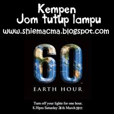 Earth hour 2018 will see iconic landmarks around the world go dark for an hour. Cintai Aku Seadanya Kempen Earth Hour