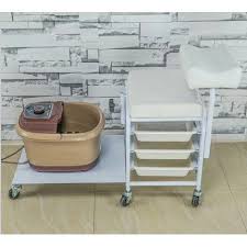 Portable Small Pedicure Foot Spa Massage Chair With Sink Basins Beauty Spa Equipment Hair Salon Furniture Manufa Spa Pedicure Chairs Spa Massage Manicure Table