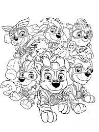 Ausmalbilder und malvorlagen ausmalbilder.info letztes update : Paw Patrol Mighty Pups Ausmalbilder Ella Novocom Top