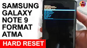 Samsung Galaxy Note 9 Formatlama Nasil Yapilir Note 9 Hard Reset Islemi Galaxy Note Samsung Galaxy Samsung